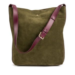 Herbert Frere Soeur Le Enzo suede tote bag - khaki